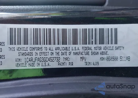 2016 Jeep Grand Cherokee 75Th Anniversary from USA, damaged, VIN 1C4RJFAG3GC452732